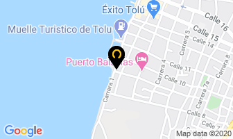 Mapa de El Velero en Tolú