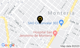 Mapa de El Woker en Montería