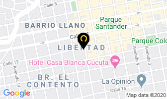 Mapa de Eléctricos Blanper en Cúcuta