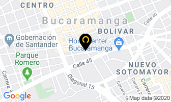 Mapa de Eléctricos Del Oriente en Bucaramanga
