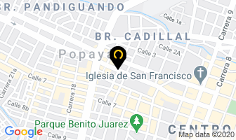 Mapa de Eléctricos Pubenza Ltda. en Popayán