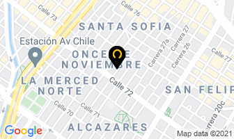 Mapa de Electro Aires en Bogotá D.C