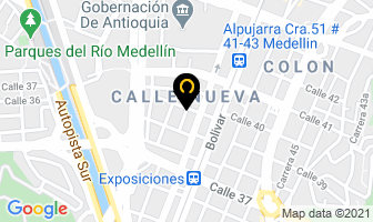 Mapa de Electro Autos en Medellín