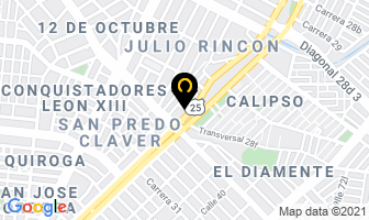 Mapa de Electro Urgencias Marín en Cali