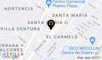 Mapa de Electroautos Itagüí en Medellín