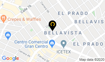 Mapa de Electrocosta en Barranquilla