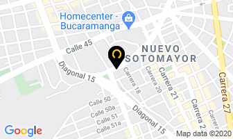 Mapa de Electromateriales La 17 en Bucaramanga