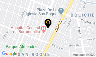 Mapa de Electromecánica Tapias en Barranquilla