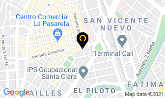 Mapa de Electrónica Del Pacífico en Cali
