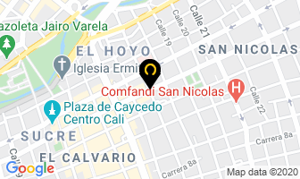 Mapa de Electrónica Genpón en Cali