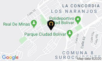Mapa de Electrónica Mutis en Bucaramanga