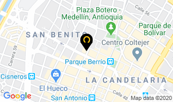 Mapa de Electrónicas Ciborn en Medellín