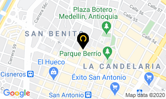 Mapa de Electronicas Once en Medellín