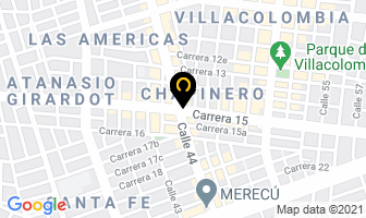 Mapa de Electrouno Ltda. en Cali
