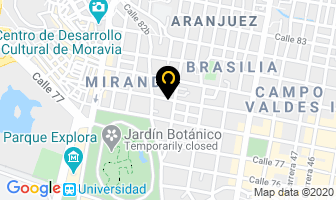 Mapa de Emaús Recepciones en Medellín