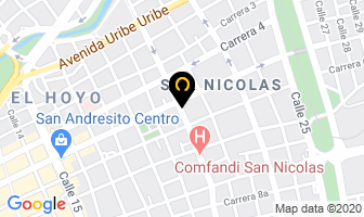 Mapa de Embobinados Villegas en Cali