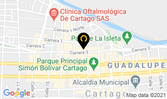 Mapa de Emisora Ondas Del Valle en Cartago