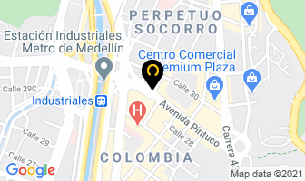 Mapa de Emma Pollos Broaster en Medellín