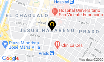 Mapa de Empanadas Uno A en Medellín
