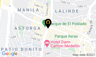 Mapa de Empanaditas El Poblado en Medellín
