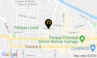 Mapa de Empanaditas La 16 en Cartago