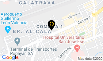 Mapa de Empaques Del Cauca S.a. en Popayán
