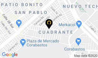 Mapa de Empaques Megar en Bogotá D.C