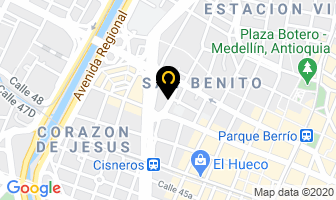 Mapa de Empaques Plásticos S Y S en Medellín