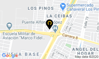 Mapa de Empaquetaduras Jai en Cali