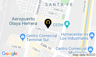 Mapa de Emtelco S.a. en Medellín