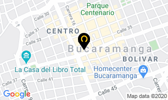 Mapa de Encajes Y Telas en Bucaramanga
