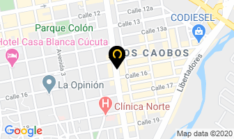 Mapa de Encasa Inmobiliaria en Cúcuta