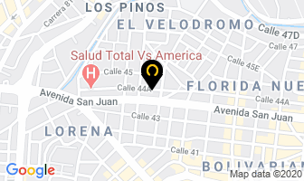 Mapa de Encasa Inmobiliaria en Medellín
