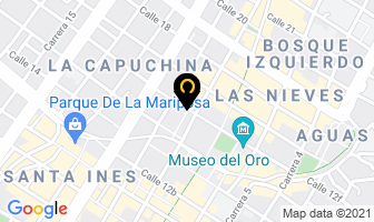 Mapa de Enchapes En Oro Universal en Bogotá D.C