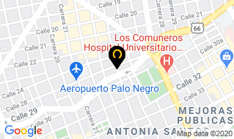Mapa de Enfrío E.u. en Bucaramanga