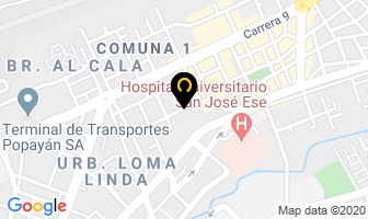 Mapa de Enríquez Zarama Jaime Efraín en Popayán