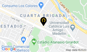 Mapa de Enrutamos en Medellín
