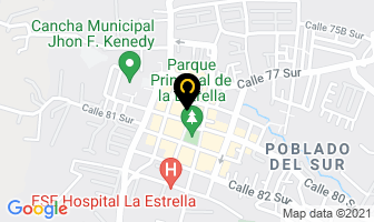 Mapa de Entregas Exclusivas Ltda. en Medellín