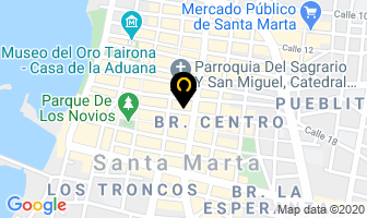 Mapa de Entrelíneas Ltda. en Santa Marta