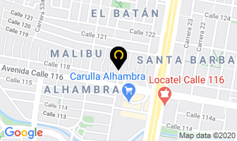 Mapa de Enviasentimientos.com en Bogotá D.C