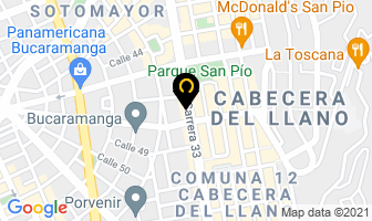 Mapa de Envitel Servicios en Bucaramanga