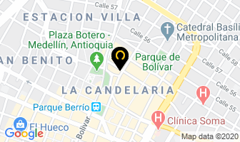 Mapa de Eps Comfenalco Antioquia en Medellín