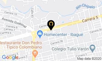 Mapa de Equipos Del Tolima en Ibagué