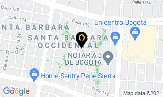 Mapa de Equipos Dentales Mardent Ltda. en Bogotá D.C