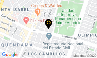 Mapa de Equipos Industriales Panacol en Cali