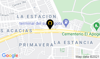 Mapa de Equipos Y Aislamientos Aispromed E.u en Bogotá D.C