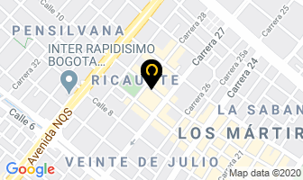 Mapa de E.r.l Suministros en Bogotá D.C