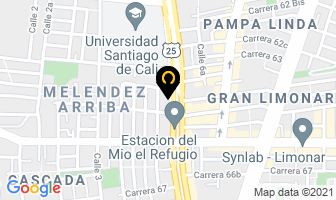 Mapa de Escenario Peluquería en Cali