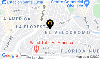 Mapa de Escuela Danzahara en Medellín