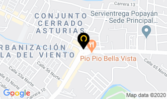 Mapa de Escuela De Artes Marciales Mixtas en Popayán